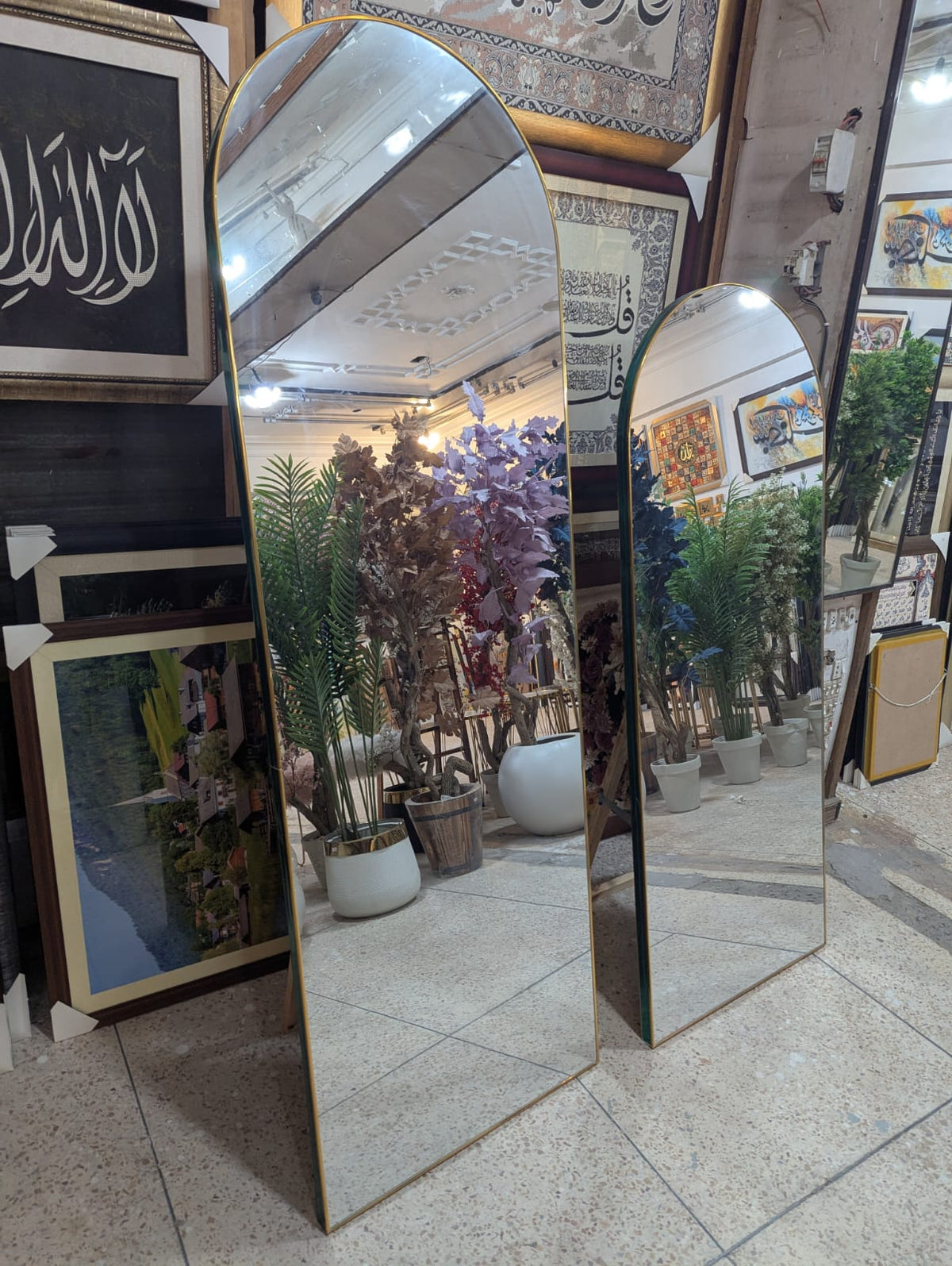 Full Length Floor Standing Mirror (Only Pickup Option from our shop Multan Cantt)