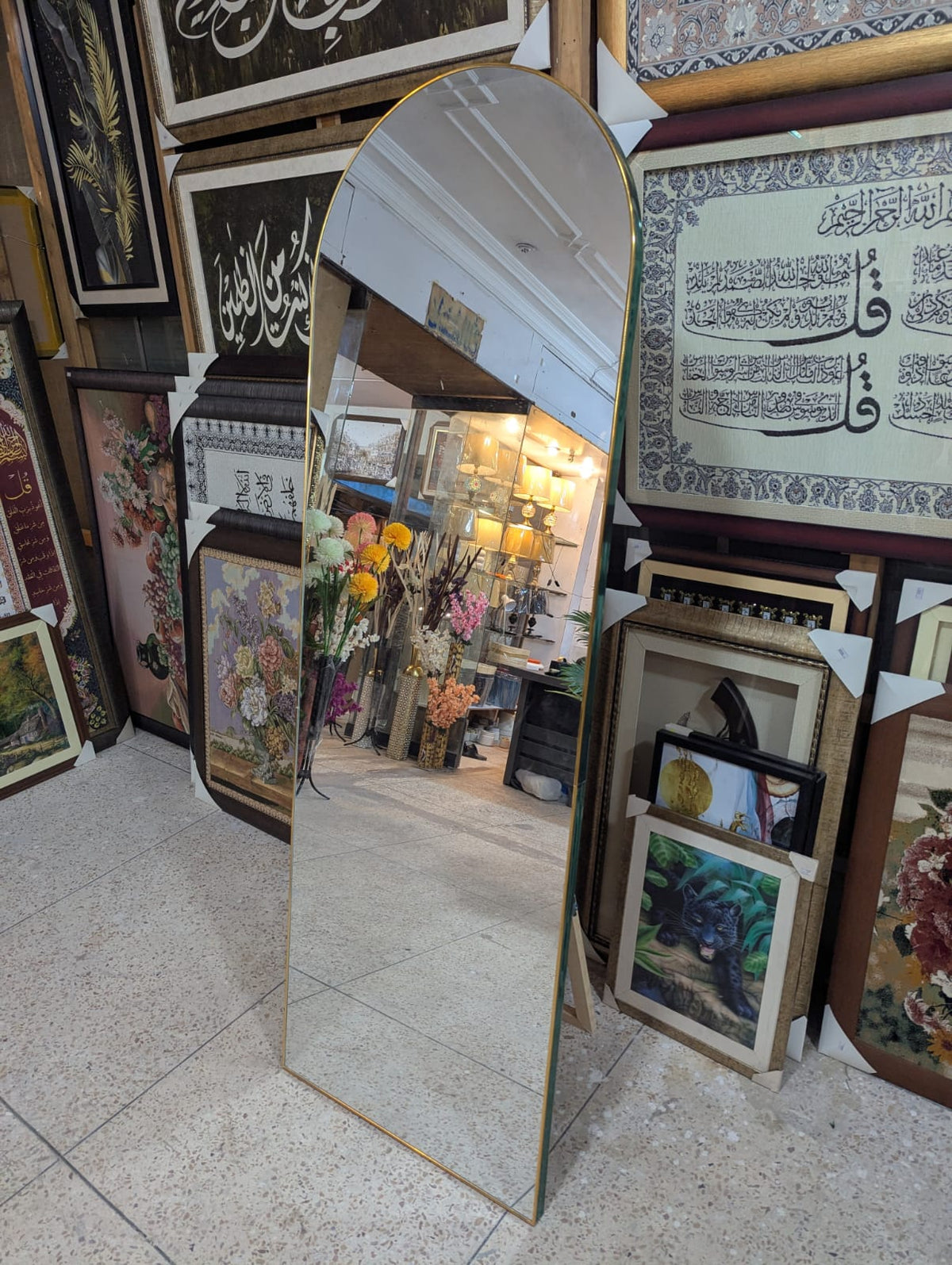 Full Length Floor Standing Mirror (Only Pickup Option from our shop Multan Cantt)
